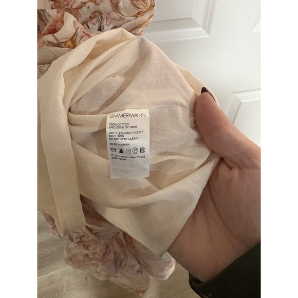 Zimmermann‎ Cira Floral Tiered Midi Dress Size 1/ US 6 - Picture 4 of 8